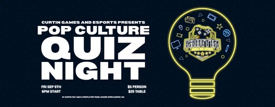 The Pop Culture Quiz Night - 2025 Semester 2
