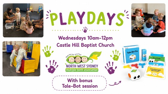 Playdays 14th October with Tale Bot Session