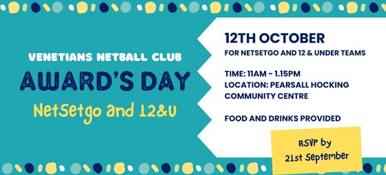 NSG and 12&U Awards Day - 12th October