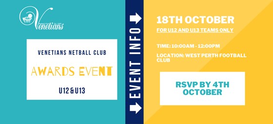 U12 & U13 Awards Day - 18th October