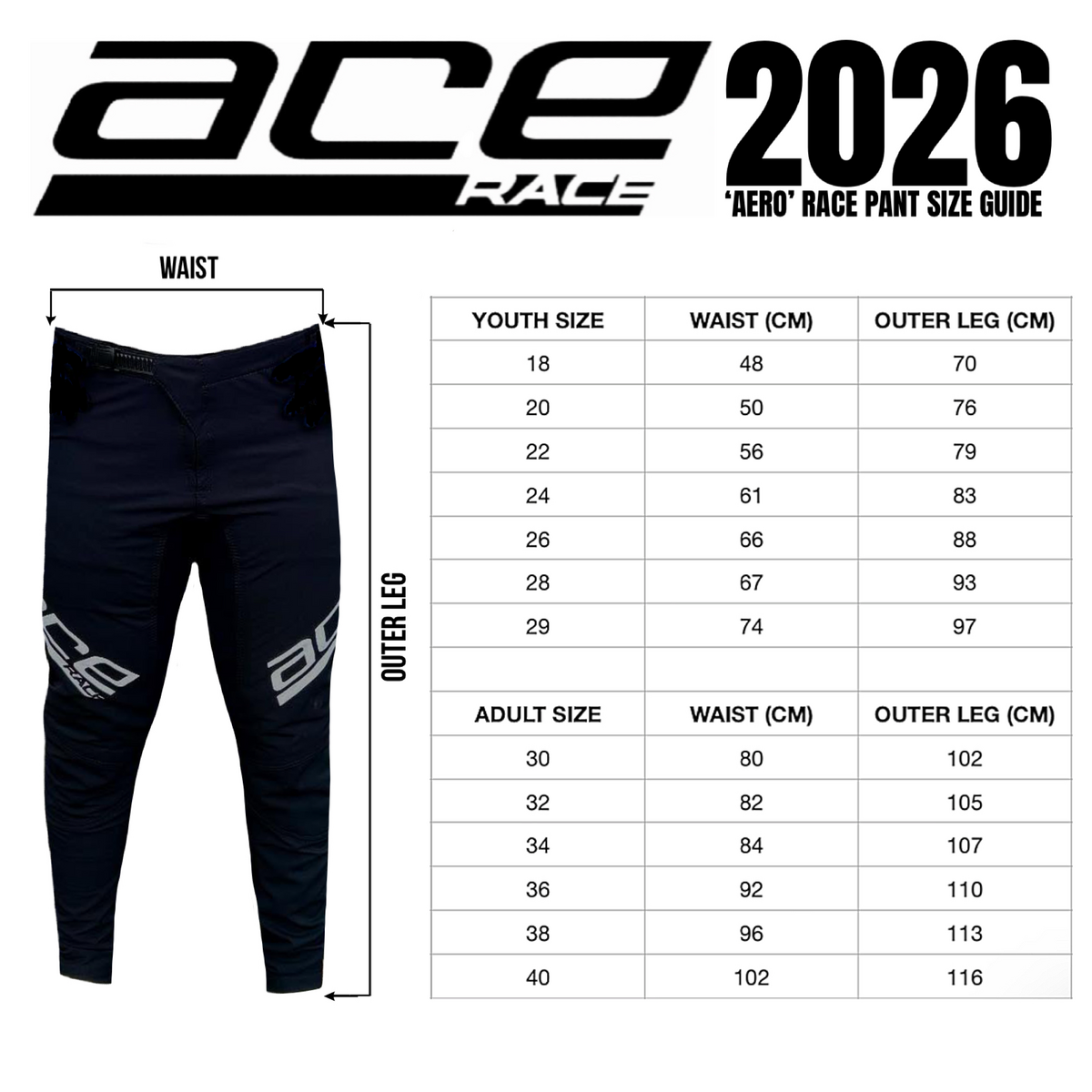 Ace Race pants PREORDER