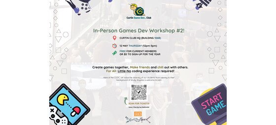 In-Person Game Dev Workshop #2!