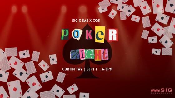 SIG x SAS x CQS Poker Night 2023