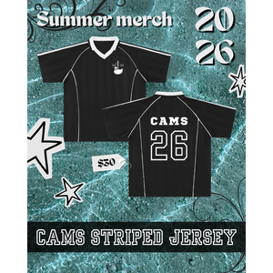 CAMS Black Striped Jersey 2026 image 1