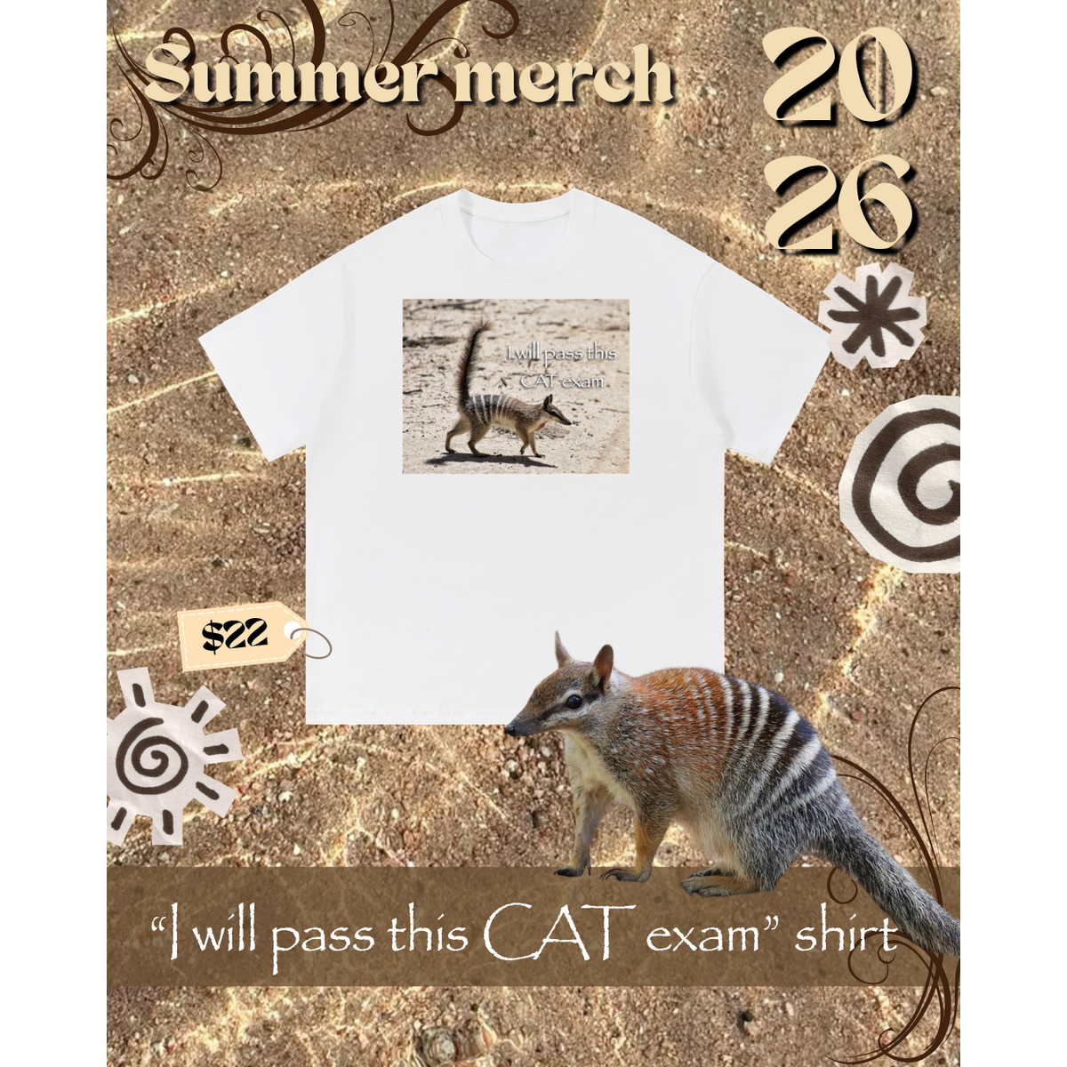 "I will pass this CAT exam" Shirt 2026