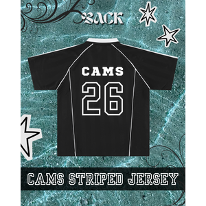 CAMS Black Striped Jersey 2026 image 3