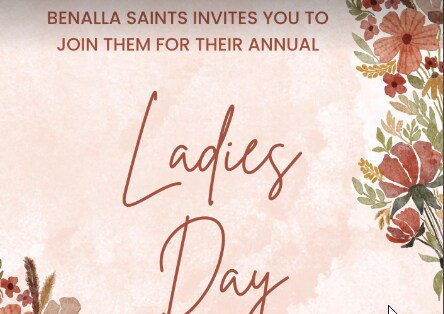 🎉🥂 2023 Benalla Saints LADIES' DAY 🥂🎉