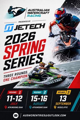Spring Race Series Round 2 Atkinsons Dam Saturday/Sunday  Aug 15/16, 2026