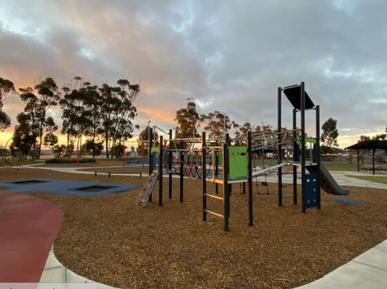 Playground catch up in Sunbury
