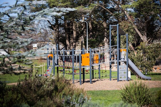 Playground catch up in Riddells Creek