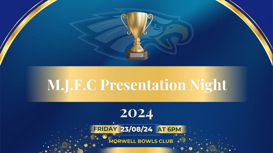 MJFC Presentation Night - Kernot Hall (NEW LOCATION)