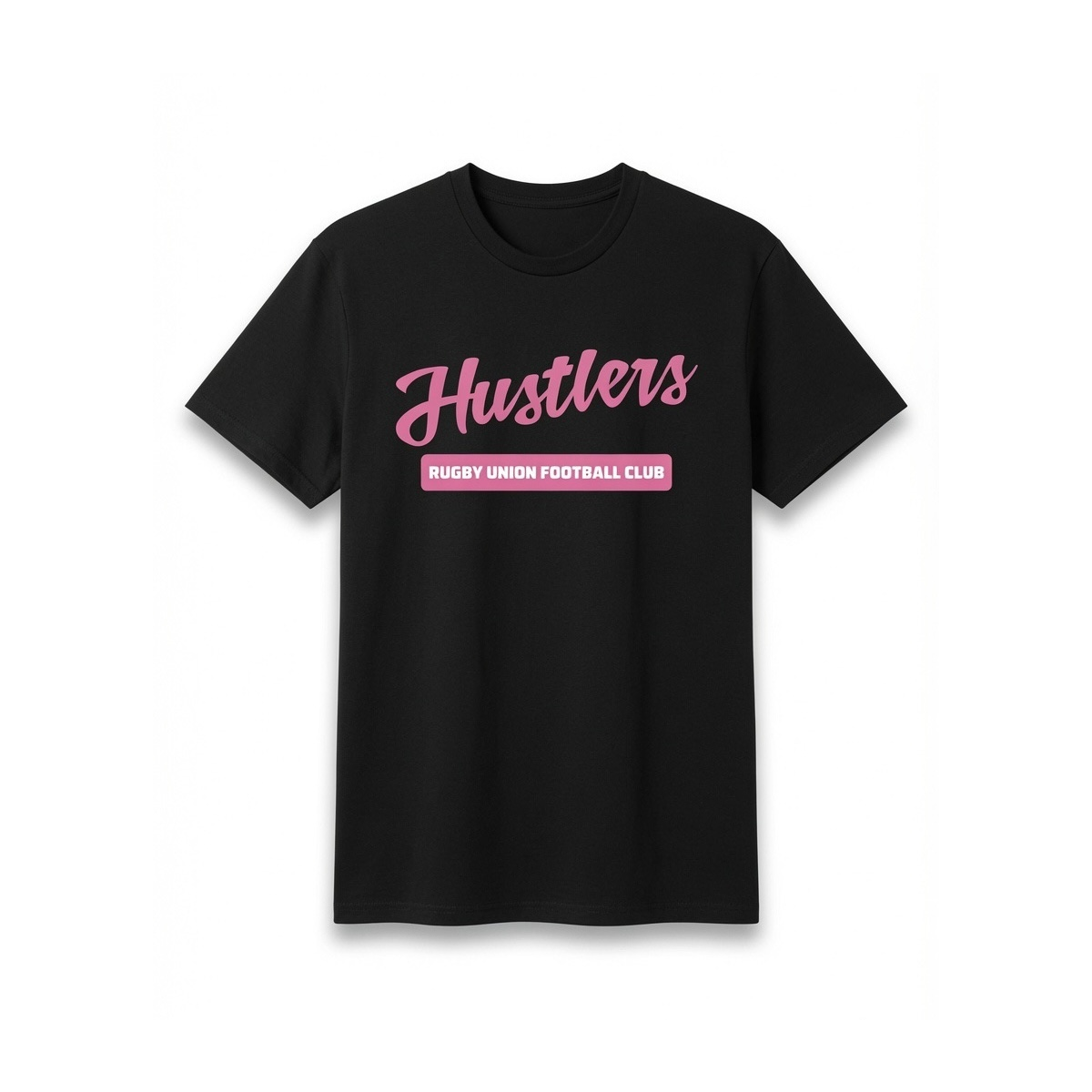 Hustlers Rugby Union Football Club | Black T-Shirt