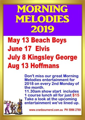 Morning Melodies August 2019