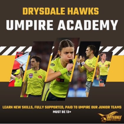 Drysdale Hawks Umpire Academy
