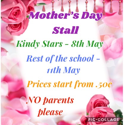 Mother’s Day Stall - Kindy STARS