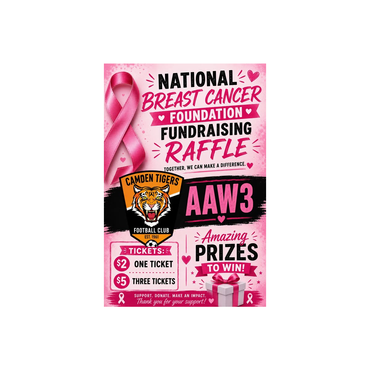 2026 National Breast Cancer Foundation Raffle Tickets