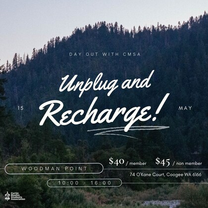 Unplug and Recharge with CMSA