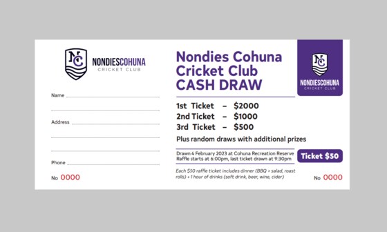 Nondies Cohuna Cash Draw