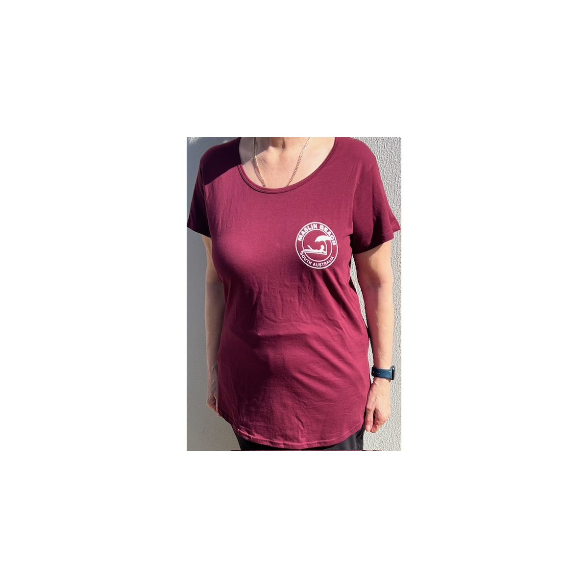 Maslin Benach Women's Mali T-Shirt- with curved bottom 