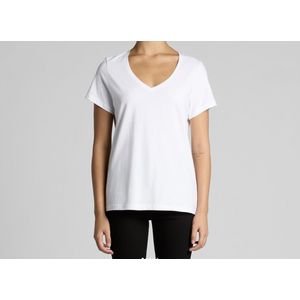 4023 Women’s maple v neck tee  image 1