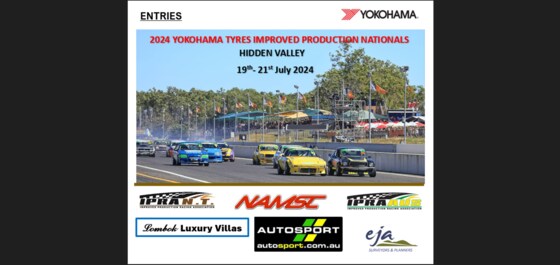 ENTRIES - 2024 Yokohama Improved Production Nationals - Hidden Valley Darwin - July 19-21