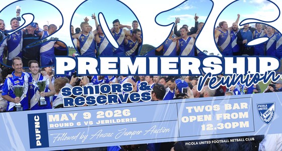 10 Year Premiership Reunion // Seniors & Reserves