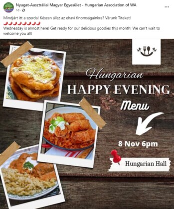 Hungarian Happy evening dinner and music