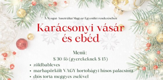 Karacsonyi vasar / xmas food fair