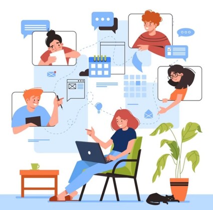 Zoom meeting and live streaming on YouTube