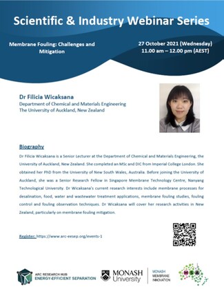 Scientific & Industry Webinar Series, 27 October 2021