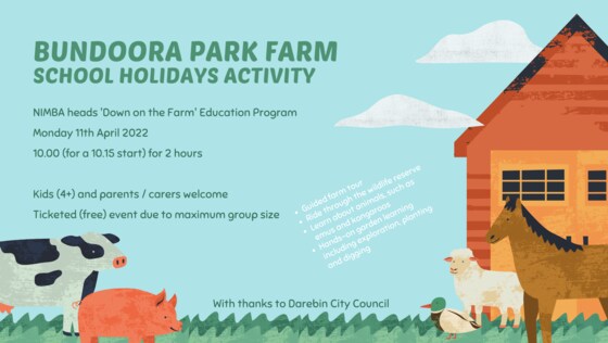 School Holidays Family Activity - Bundoora Park Farm 