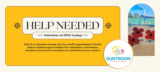 Volunteering Opportunities - DCC Term 1