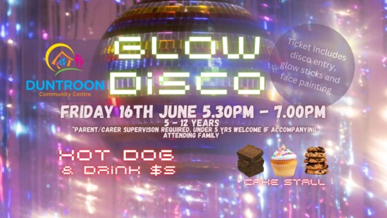 GLOW DISCO at Duntroon Community Centre