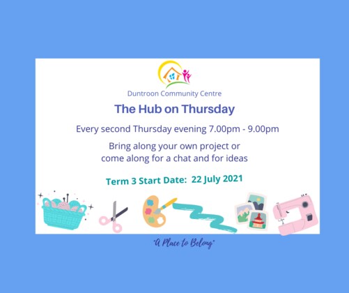 DCC The Hub on Thursday evening - Term 3