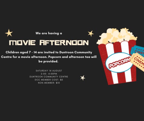 Kids Movie Afternoon - Term 3 2021