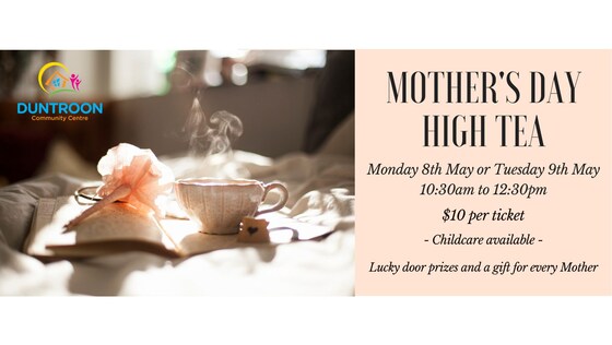 Mother's Day High Tea - Monday 8th May