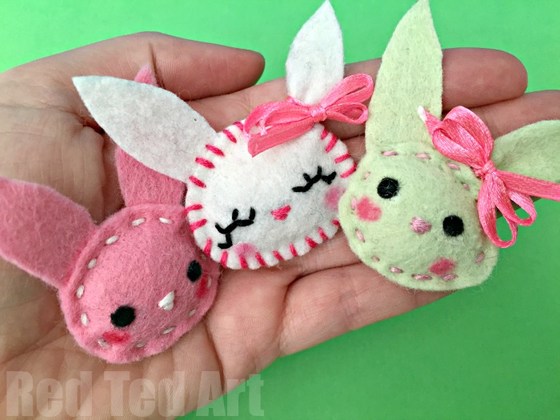 Children's Easter felt brooch workshop