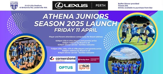 Athena Juniors Season 2025 Launch