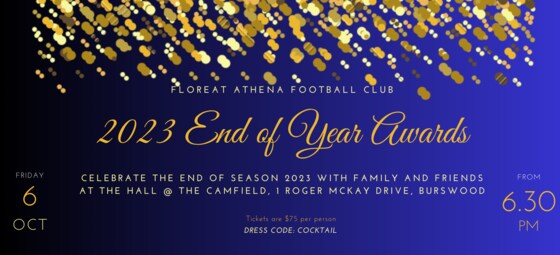 Floreat Athena FC 2023 End of Year Awards