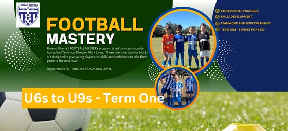 U6s to U9s Football Mastery - Term 1/2025