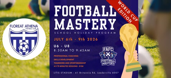 ⚽ FAFC MiniRoos Football Mastery – July School Holidays (U6–U8)