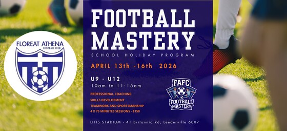 ⚽ FAFC MiniRoos Football Mastery – April School Holidays (U9–U12)
