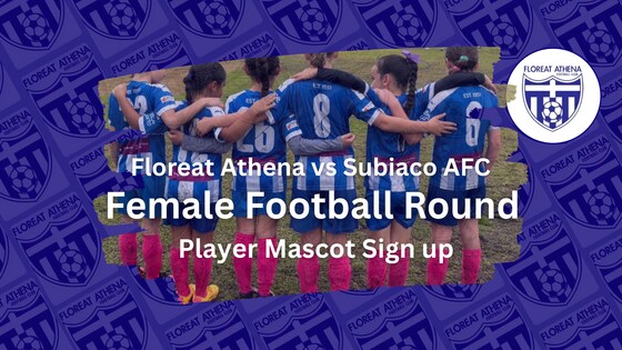 Junior Girls Player Mascot - Friday 8 May