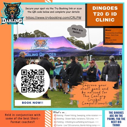 Darling Dingoes T20 & ID Clinic