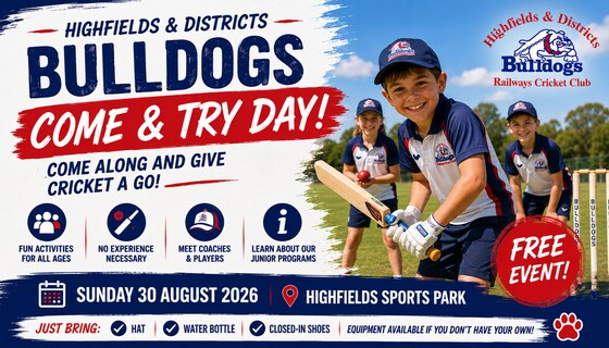 🏏 Bulldogs Come & Try Day