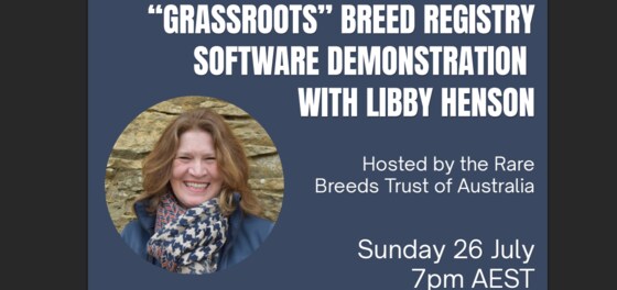 Breed Registry software demonstration : webinar