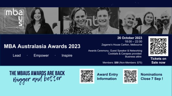 MBA Australasia Awards 2023
