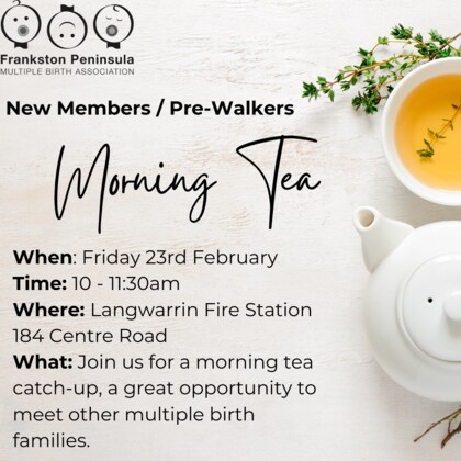 New Members / Pre-Walkers Morning Tea