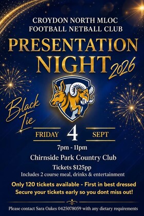 Croydon North MLOC - 2026 Presentation Night