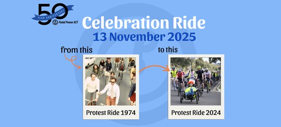 Pedal Power 50th Anniversary Celebration Ride - 13 November 🎉🚲